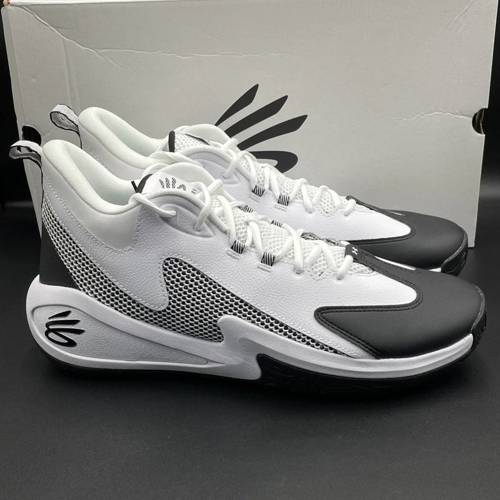 Under Armour Curry 3Z 25 Men's Basketball Shoes Size 13 White Black Sneakers